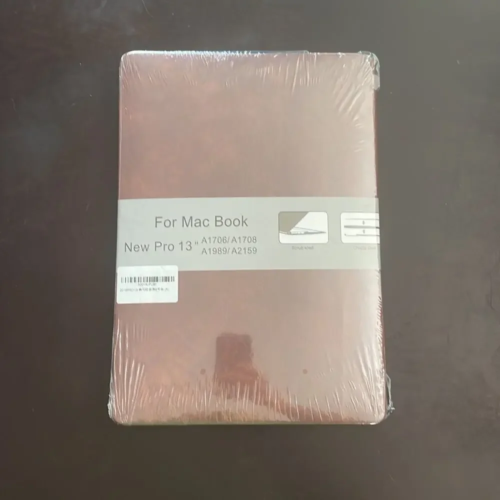 MacBook New Pro 13” 2016-2020 brown leather design hardshell case